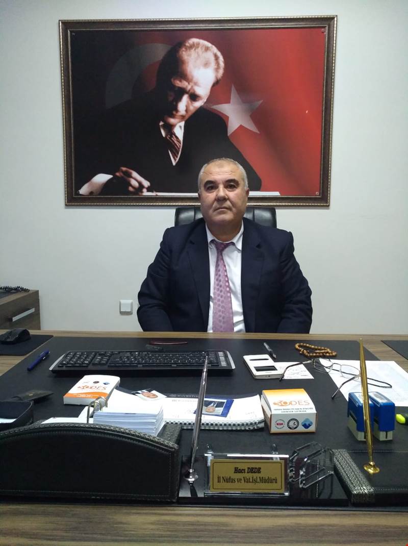 İl Müdürümüz Sayın Hacı DEDE İlimizdeki görevine başladı.