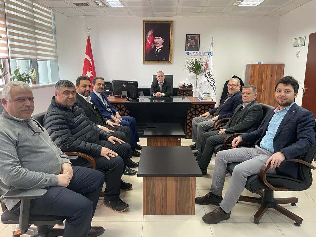 Türk Büro-Sen Karabük Şube Başkanı ve Yönetim Kurulu Üyelerinin Karabük İl Nüfus ve Vatandaşlık Müdürlüğünü Ziyaretleri 