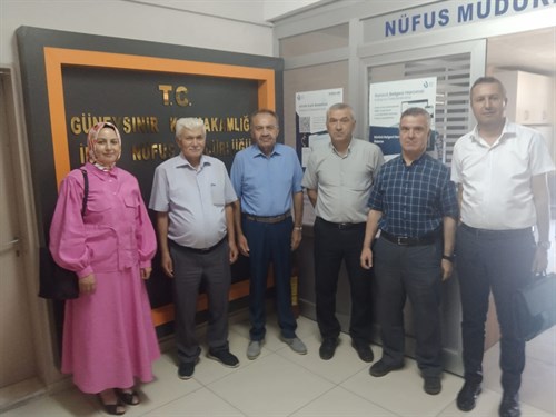 DEREBUCAK, GÜNEYSINIR, AKÖREN VE DERBENT İLÇE NÜFUS MÜDÜRLÜKLERİNİ ZİYARET